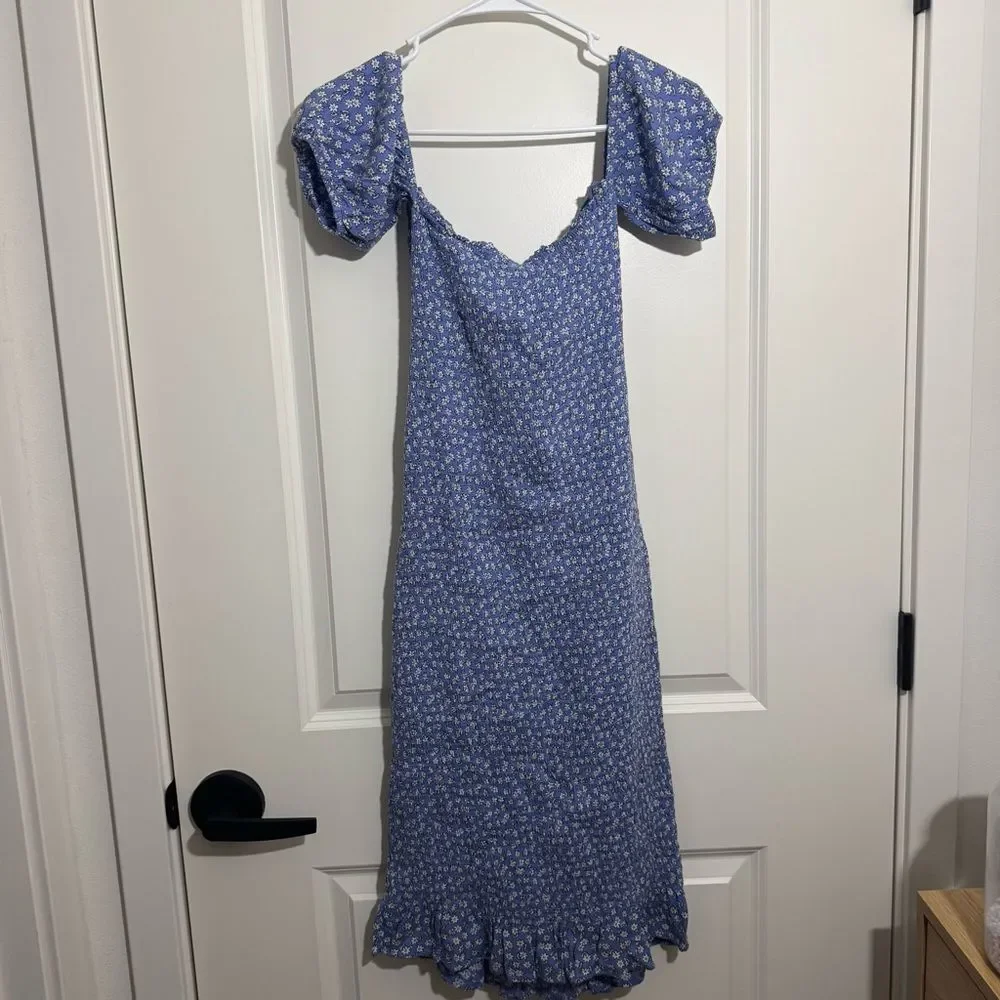 Abercrombie & Fitch Blue Floral Bodycon Dress